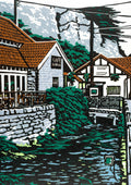Cafe Gorge Greeting Card